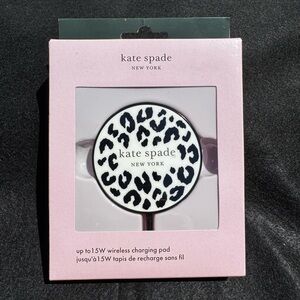 Kate Spade NY Leopard Magnetic Wireless Charger 15W Apple Samsung Rare Chic